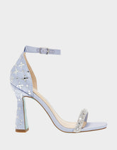 DEAN LILAC Rhinestone Heels