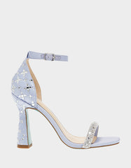 DEAN LILAC Rhinestone Heels