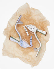 DEAN LILAC Rhinestone Heels