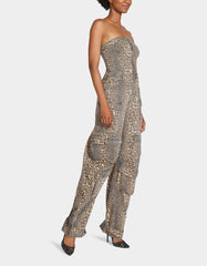 CARGO JUMPSUIT LEOPARD