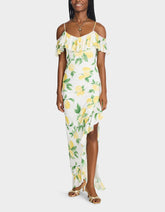 LIMONCELLO NIGHTS DRESS LEMON Print Flowy Maxi Women's Dress