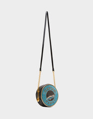 KITSCH CAVIAR CROSSBODY BLUE Women's Caviar Rhinestone Crossbody Handbag