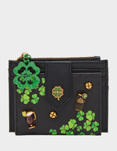BLARNEY WALLET BLACK/MULTI Women's St.Patrick's Day Clover Wallet