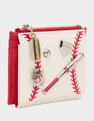 PLAYING THE FIELD WALLET CREAM Bifold Baseball Women's Wallet