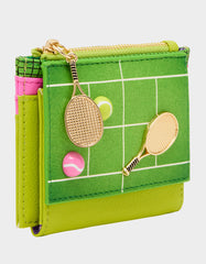 NET WORTH WALLET GREEN Bifold Tennis Women's Wallet