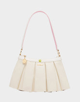 I SEE LONDON, I SEE FRANCE CREAM Women's Kitsch Shoulder Bag Ruffles Handbag