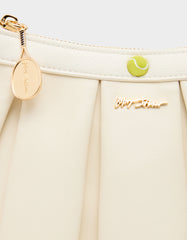 I SEE LONDON, I SEE FRANCE CREAM Women's Kitsch Shoulder Bag Ruffles Handbag