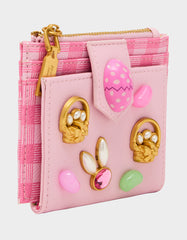 A TISKET A TASKET WALLET PINK MULTI Bifold Easter Women's Wallet