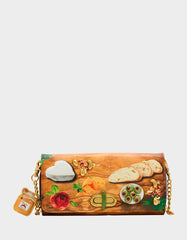 KITSCH CHAR-CUTE-ERIE WALLET ON CHAIN MULTI Women's Food Themed Wallet on Chain