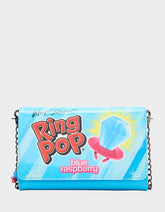 RING POP PATENT WALLET ON CHAIN BLUE Women's Ring Pop Halloween Wallet