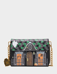 FOREVER HOME WALLET ON CHAIN BLACK/MULTI Women's Halloween-Themed House Wallet