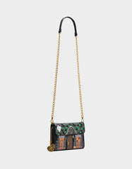 FOREVER HOME WALLET ON CHAIN BLACK/MULTI Women's Halloween-Themed House Wallet