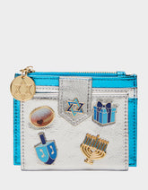 MAZEL TOV WALLET BLUE/MULTI Women's Hanukkah Holiday Wallet