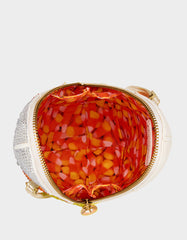 KITSCH ME SO CORNY MULTI Women's Halloween-Themed Candy Corn Rhinestone Embellished Crossbody Handbag