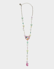 HOP TO IT FLOWER EGG Y NECKLACE MULTI