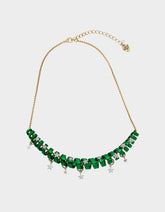 BETSEYS HOLIDAY COIL NECKLACE GREEN