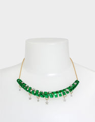 BETSEYS HOLIDAY COIL NECKLACE GREEN