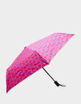 BETSEY'S CHERRY HEART PRINT UMBRELLA PINK MULTI