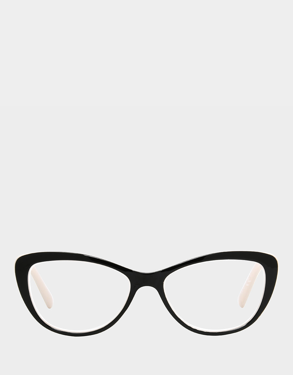 EFFORTLESS CHIC CAT EYE READING GLASSES BLACK Women's Black Nude Cat Eye Reading Glasses