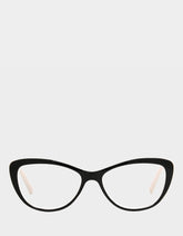 EFFORTLESS CHIC CAT EYE READING GLASSES BLACK Women's Black Nude Cat Eye Reading Glasses