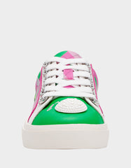 SHERRIE PINK/GREEN MULTI Women's Low-Top Lace-Up Sneaker