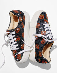 SIDNY PUMPKIN Print Sneakers