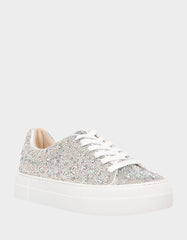 SIDNY RHINESTONES Lace Up Sneakers