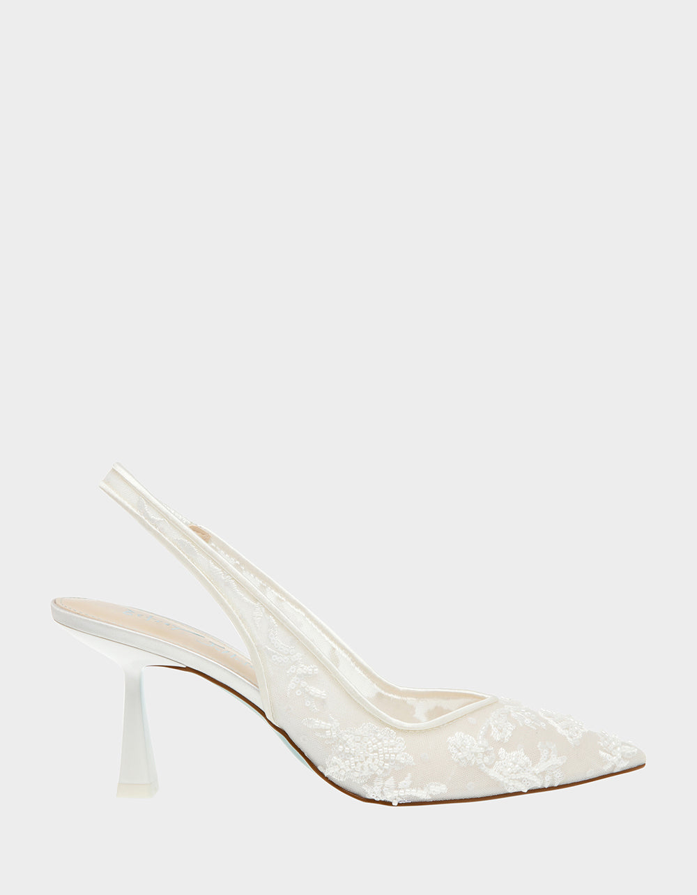 NIKKI IVORY Slingback Heels