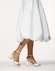 KAMI PEARL Block Heel Open Toe Women's Heel