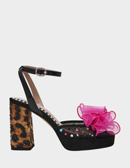 PALLOMA BLACK MULTI Women's Platform Block Heel