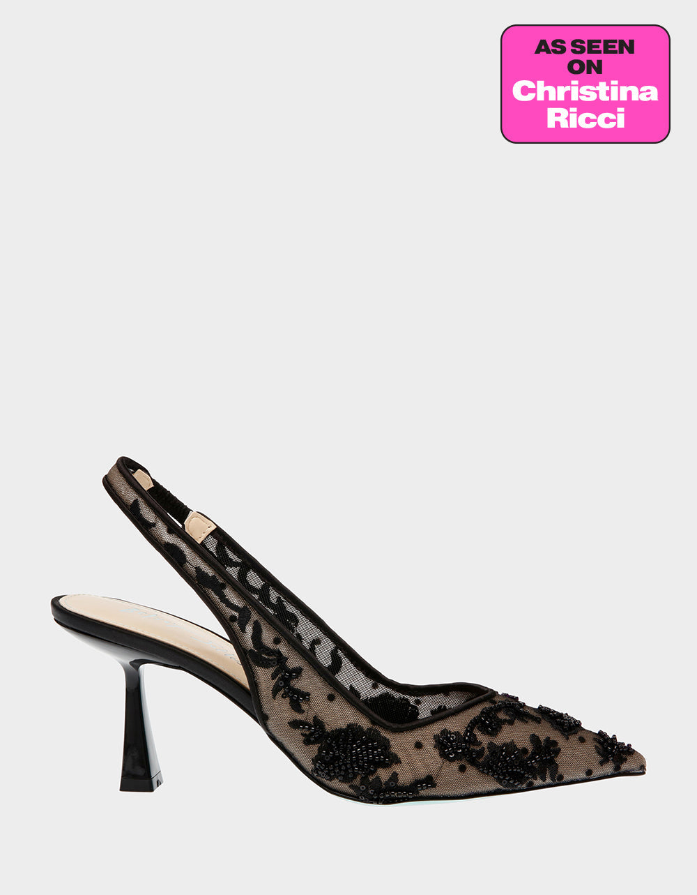 NIKKI BLACK Slingback Heels