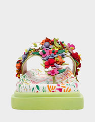 KAMMERON NATURAL FLORAL MULTI Women's Slip-On Footbed Floral Sandal