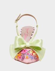 MELISA PINK MULTI Women's Floral Bow Stiletto Heel