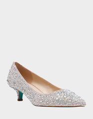 SCOUT RHINESTONE Bridal Kitten Heel