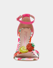 HARLEN BERRY MULTI Clear Wedge Heel