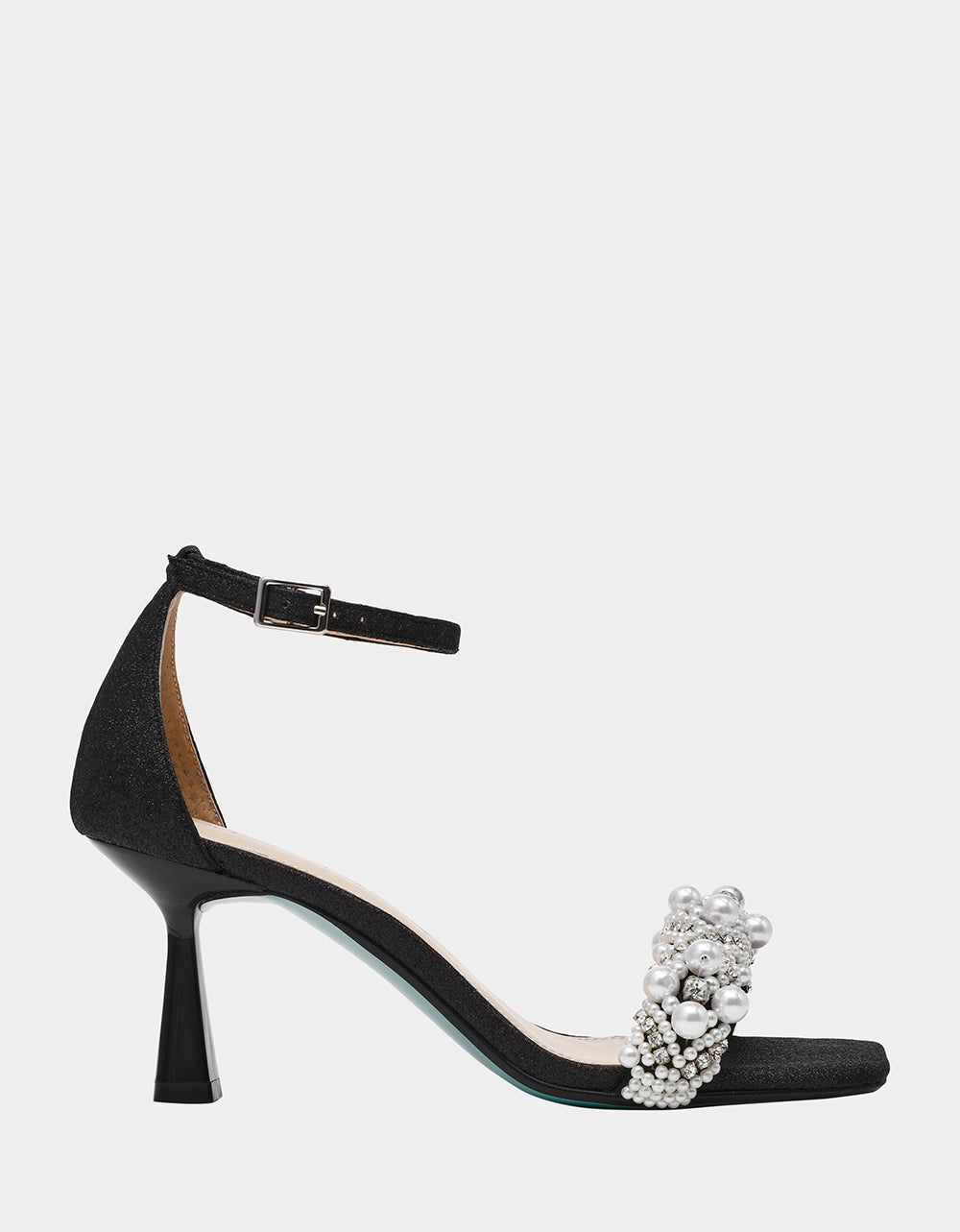 MILO BLACK Embellished Kitten Heel