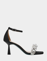 MILO BLACK Embellished Kitten Heel