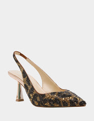 CLARK LEOPARD Slingback Women's Kitten Heel
