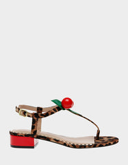 ASBURY LEOPARD Cherry Sandal