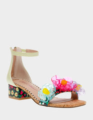 OAKLEE GREEN MULTI Floral Sandal