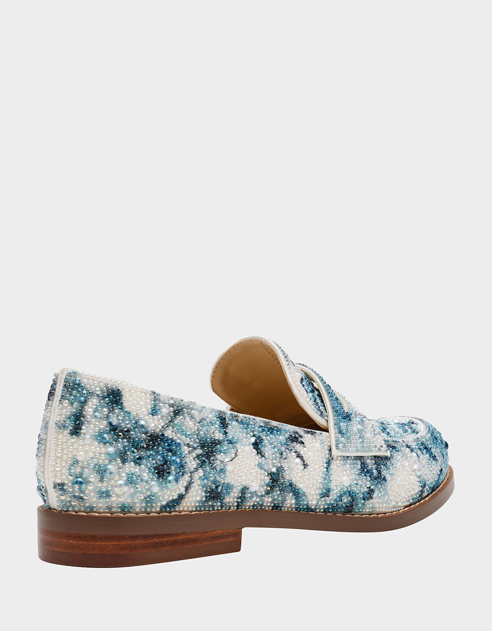 ARON BLUE FLORAL Loafers