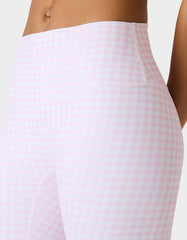 GINGHAM PRINT HIGHRISE LEGGING PINK MULTI Women's Pink Gingham Activewear Legging