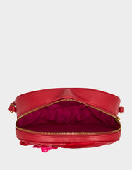 KITSCH RETRO ROMEO RED Women's Valentine's Day Heart Crossbody Handbag