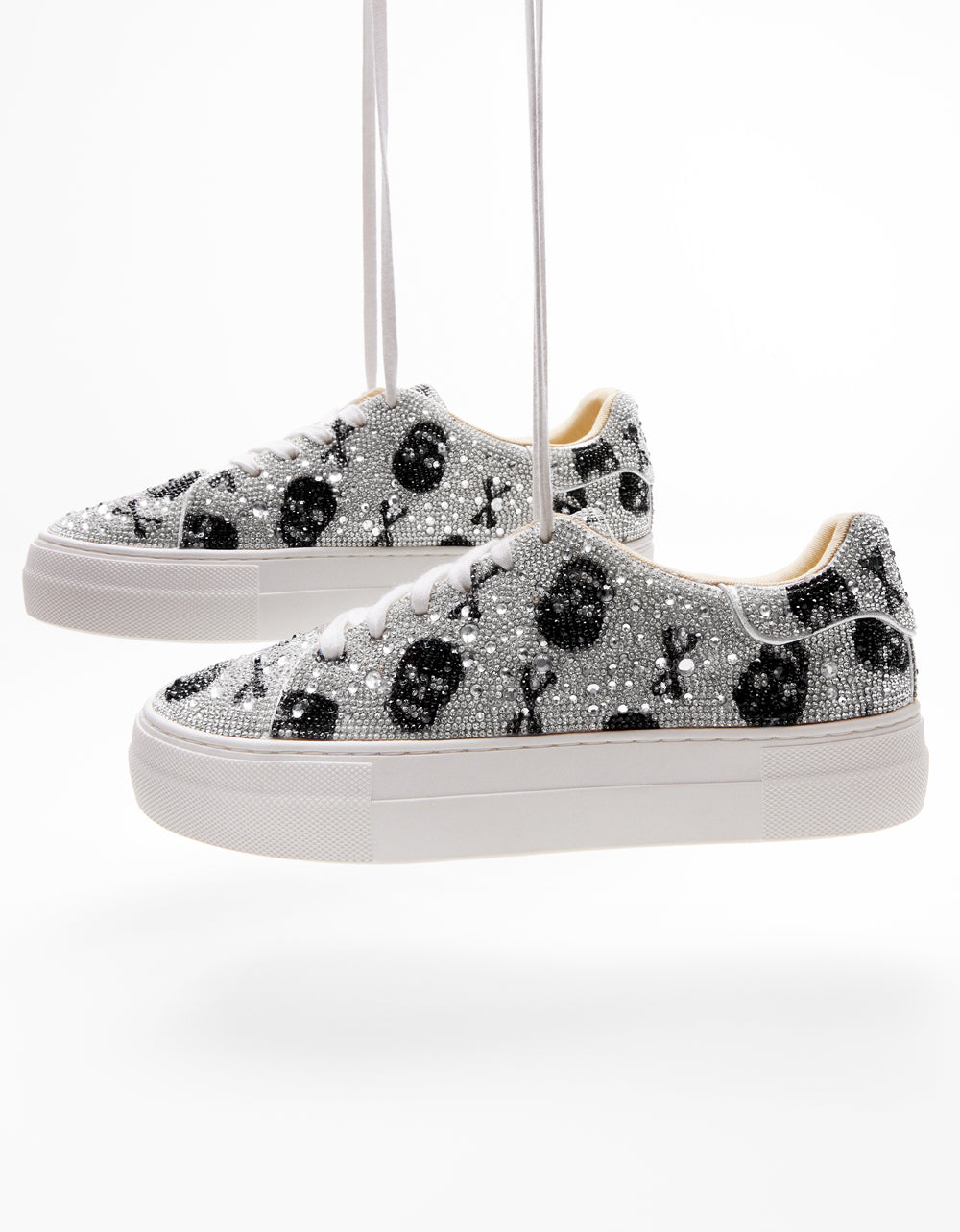 SIDNY SKULLS Rhinestone Sneaker