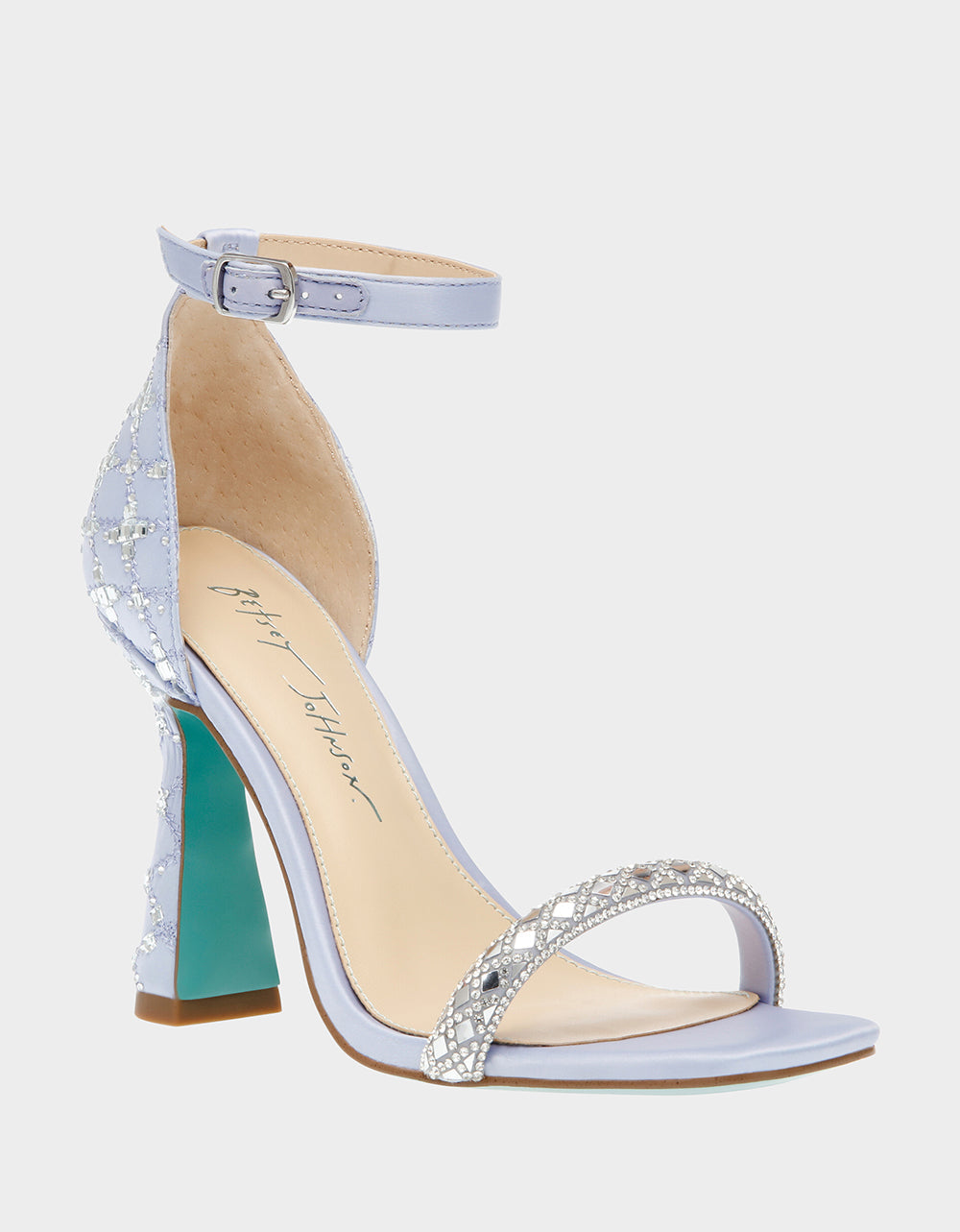 DEAN LILAC Rhinestone Heels