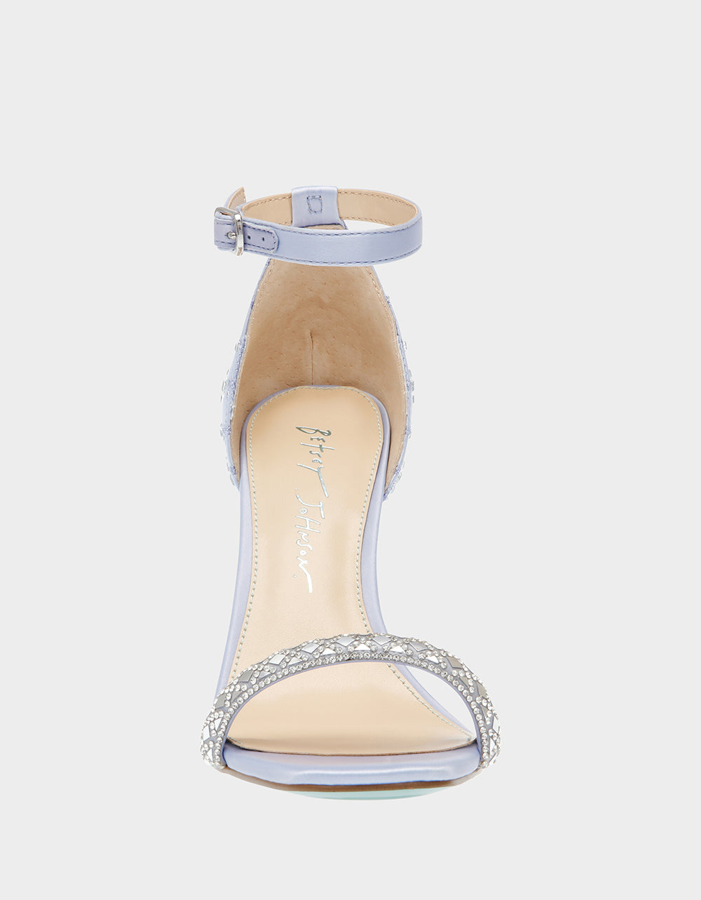 DEAN LILAC Rhinestone Heels