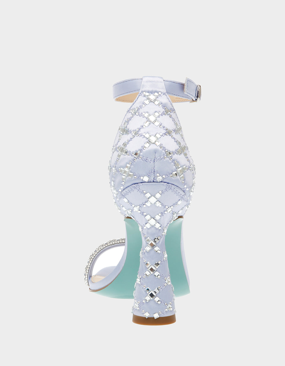 DEAN LILAC Rhinestone Heels
