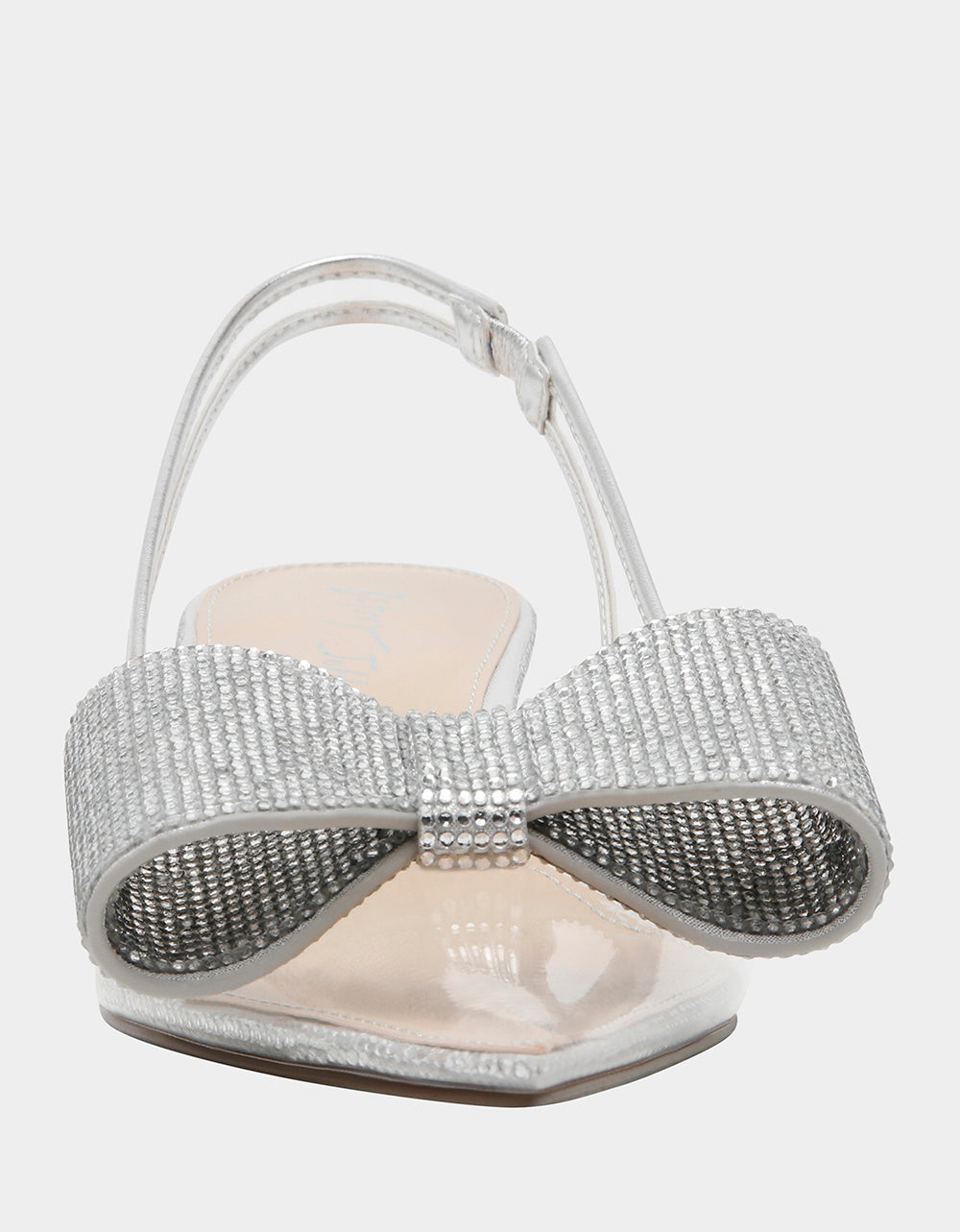 ALLI SILVER Slingback Kitten Heel