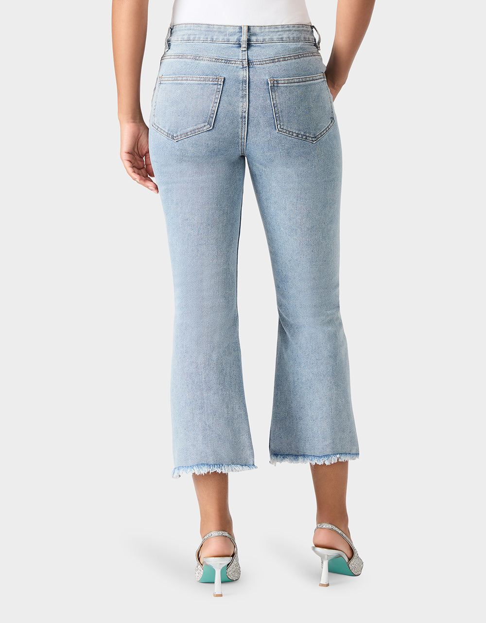 JEWELED JEANS Women's Rhinestone Embellished Denim Jeans