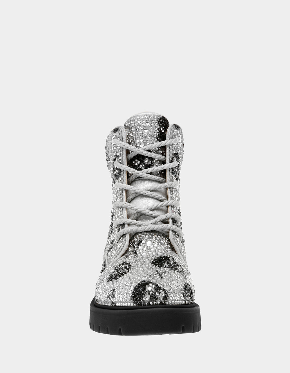HUDSN Rhinestone Skull Print Booties